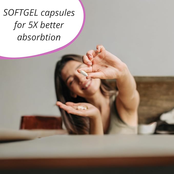 Premium Biotin 5,000 mcg Beauty Complex with Collagen, Keratin, Hyaluronic Acid, Vitamin A, D3, B-Complex, Calcuim & Coconut Oil. Hair Growth, Nails, Skin. For Men & Women. 60 Softgels