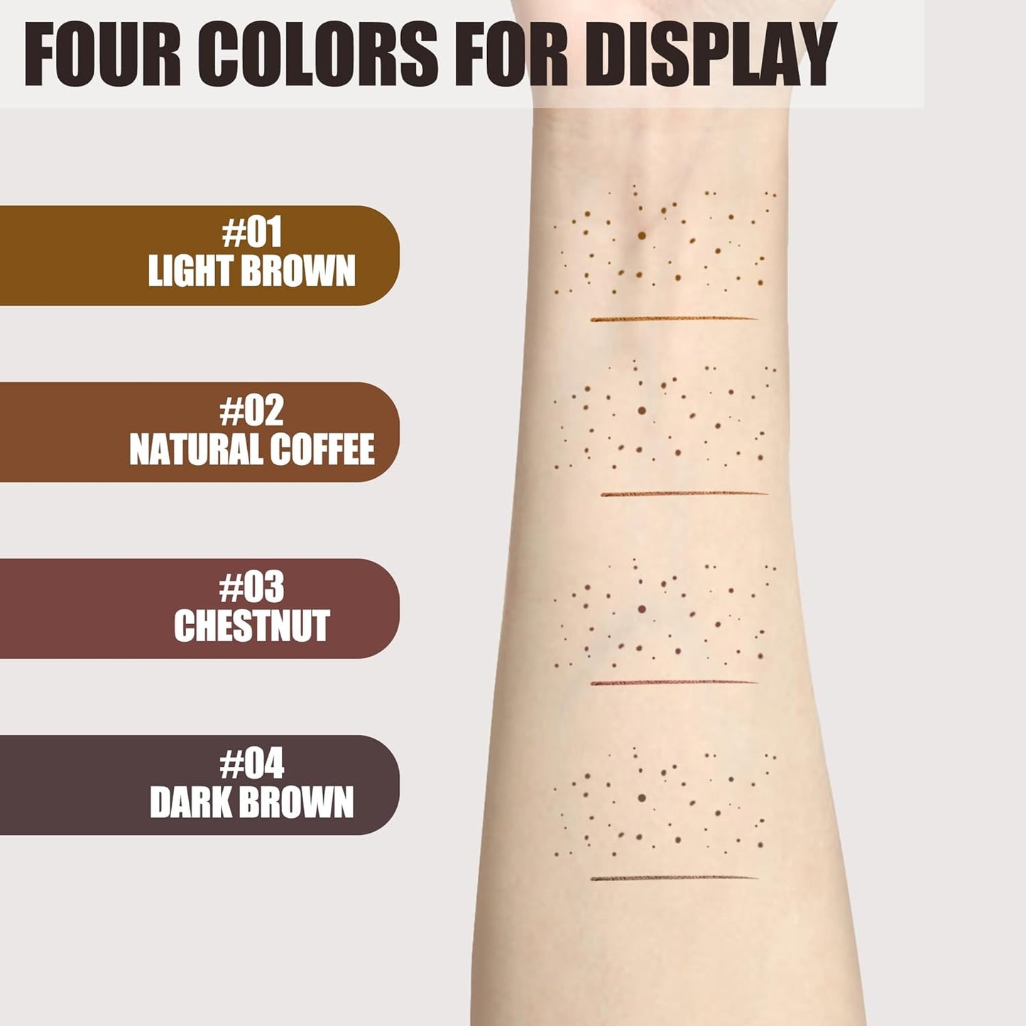 Freckle Pen, Waterproof Natural Lifelike Freckle Maker, Quick-Dry Soft Dot Faux Freckles for Effortless Sun-Kissed Makeup, Light Brown & Natural Coffee (2-Pack)