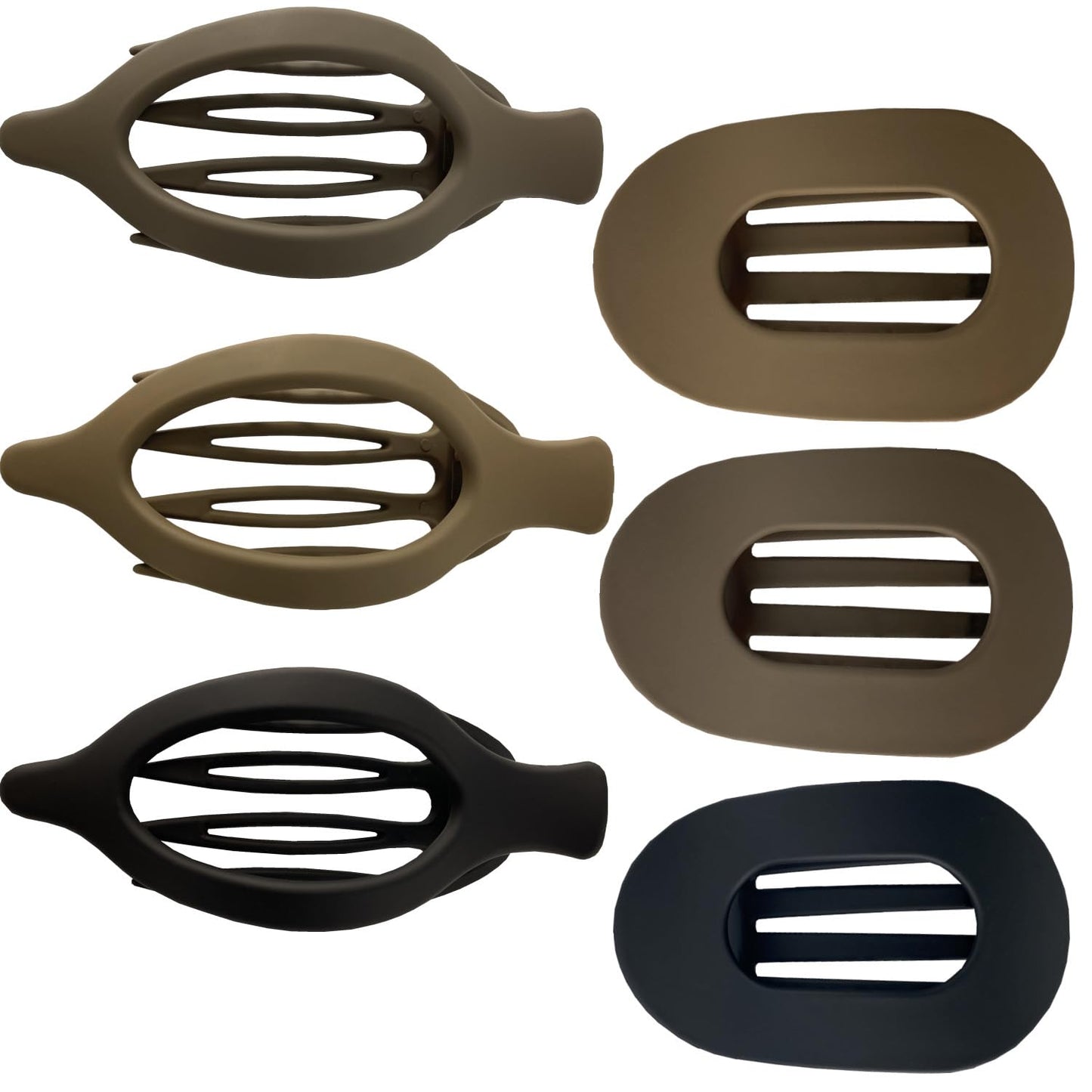 Flat Hair Claw Clips Non-Slip Large Claw Hair Clip for Women and Girls, Strong Hold Banana Hair Clips Jaw Clips for women 6 pcs