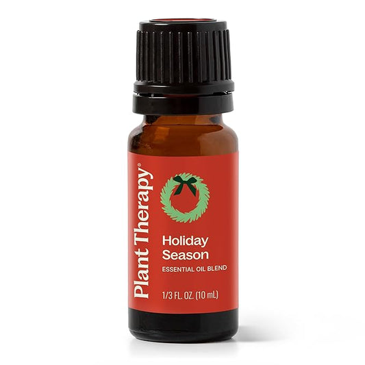 Plant Therapy Holiday Season Synergy Essential Oil 10 mL (1/3 oz) 100% Pure, Undiluted, Therapeutic Grade