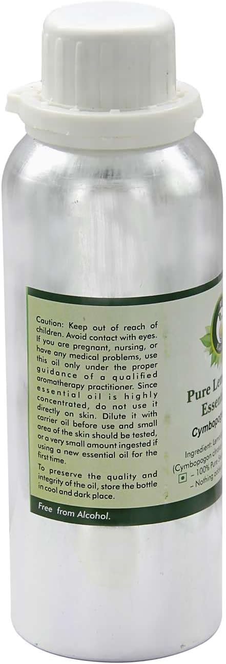 Lemongrass Essential Oil | Cymbopogon Citratus | Lemongrass Oil | for Hair | for Body | for Massage | 100% Pure Natural | Steam Distilled | Therapeutic Grade | 1250ml | 42oz by R V Essential