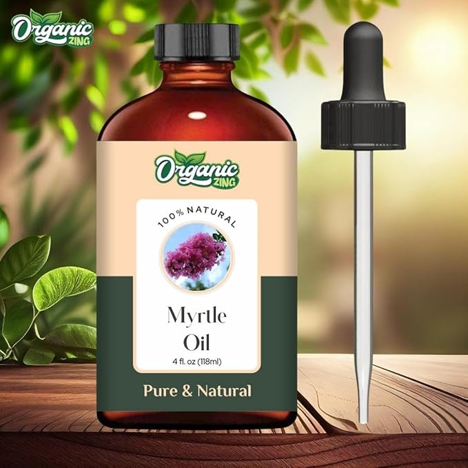 Myrtle (Myrtus) Oil | Pure & Natural Essential Oil for Aroma, Diffusers, Skincare & Hair Care - 118ml/3.99fl oz