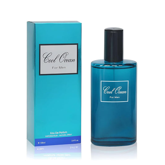 Men's Cologne Cool Ocean–Bold & Sophisticated Scent With Citrus, Spice, And Woody Notes – Long Lasting Fragrance For All Occasions