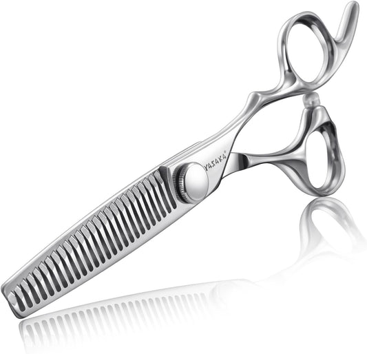 Professional Thinning Shears for Hair Cutting with Ultra Sharp Convex Blade, Cobalt Alloy Stainless Steel for Barber Haircut Scissors Teeth Shears Texturizing Scissors for Men Women Salon Home Use