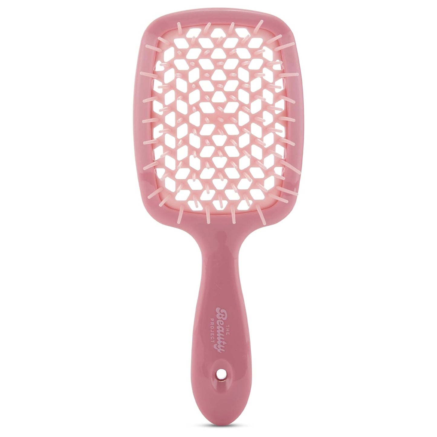 Detangling Brush for All Wet or Dry Hair Types - Pain-Free Brushing, Vented Hair Brush - Lightweight Handle with Extreme Flex to Contour to Scalp (Dusty Pink)