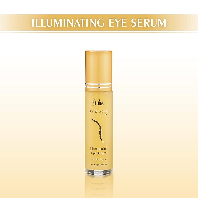 Shir-Gold Illuminating Eye Serum HelpsTo Reduce Fine lines and Dark area around EyesHydrates Eye AreaSuits All Skin Types (10 ML)