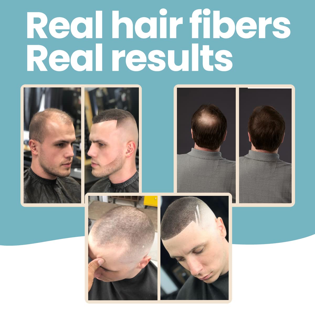 HAIR ILLUSION - 100% Natural Human Hair Fibers *Not Synthetic* For Men & Women, Premium Hair Building Formulation, Large 38g Bottle (brown)