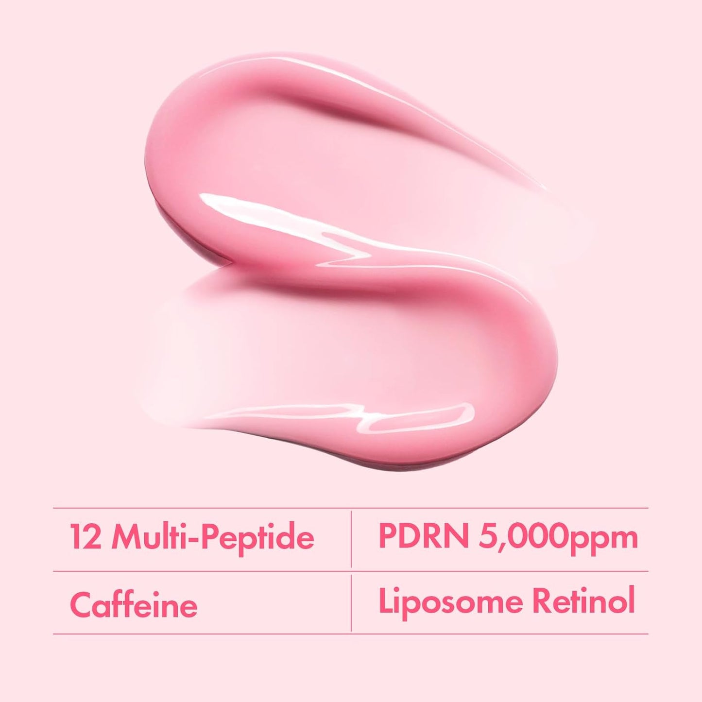 TOSOWOONG PDRN Pink Peptide Eye Cream with Salmon DNA PDRN 5,000ppm, Anti Aging Formula with Caffeine & Liposome Retinol for Fine Lines, Dark Circles and Wrinkles, Korean Skincare, 30ml / 1.01 fl.oz.