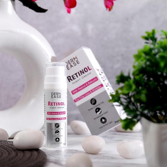 Retinol Night Cream 30 ML | Anti-Ageing Night Cream for Wrinkles & Fine Lines | Hydrating & Firming Night Cream for Youthful Skin