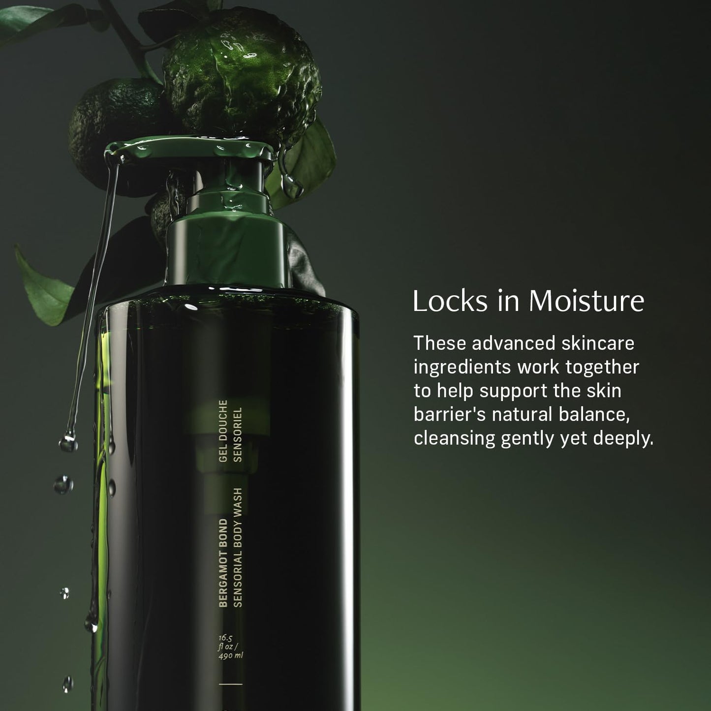 CYKLAR Sensorial Body Wash. Bergamot Bond Hydrating Cleanser with Moisture Locking Multi-Oil Complex, Sodium PCA and Glycerin. Nourishing Shower Gel for Women and Men, 16.5 Fl Oz Luxury Bodywash