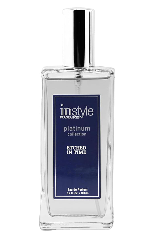 Instyle Fragrances Platinum Collection Etched in Time, Premium Unisex Eau de Parfum, CLEAN, Vegan, Paraben-Free, Never Tested on Animals, 3.4 Fluid Ounces