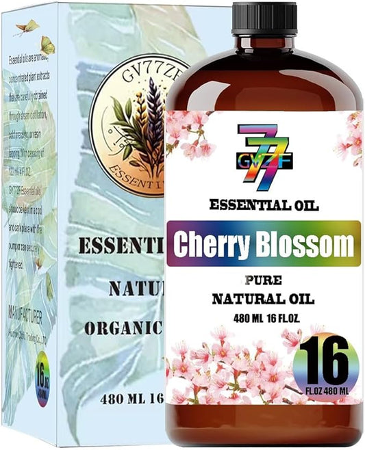 Cherry Blossom Essential Oil(16oz / 480ml) - Cherry Blossom Oils Used in diffusers, humidifiers, Home Baths, Cleaning Products, Yoga, DIY Soaps and DIY Scented Candles