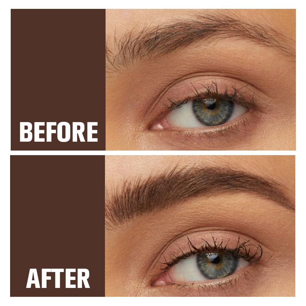 6Pcs Long Eyebrow Pencils Set - Brown Natural Look, for Eyebrows & Eyeliner, Waterproof & Sweat-Proof Wooden Hard-Core Brow Pencil with Sharpener, Long Lasting Makeup Kit for Beginners 103#