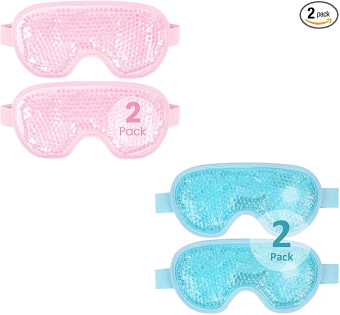 NEWGO Bundle of Reusable Ice Eye Mask for Dry Eyes