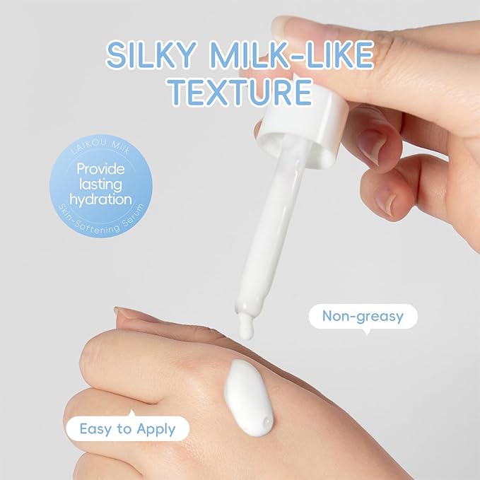 Milk Skincare Kit, Skin Care Kit Hydrating Skin, Facial Skin Care Routine Kit for Women/Girls, Face Skin Care Set Improves Rough Skin & Shrinks Pores Travel Size Facial Kit Gift Set for Women 8-Pack