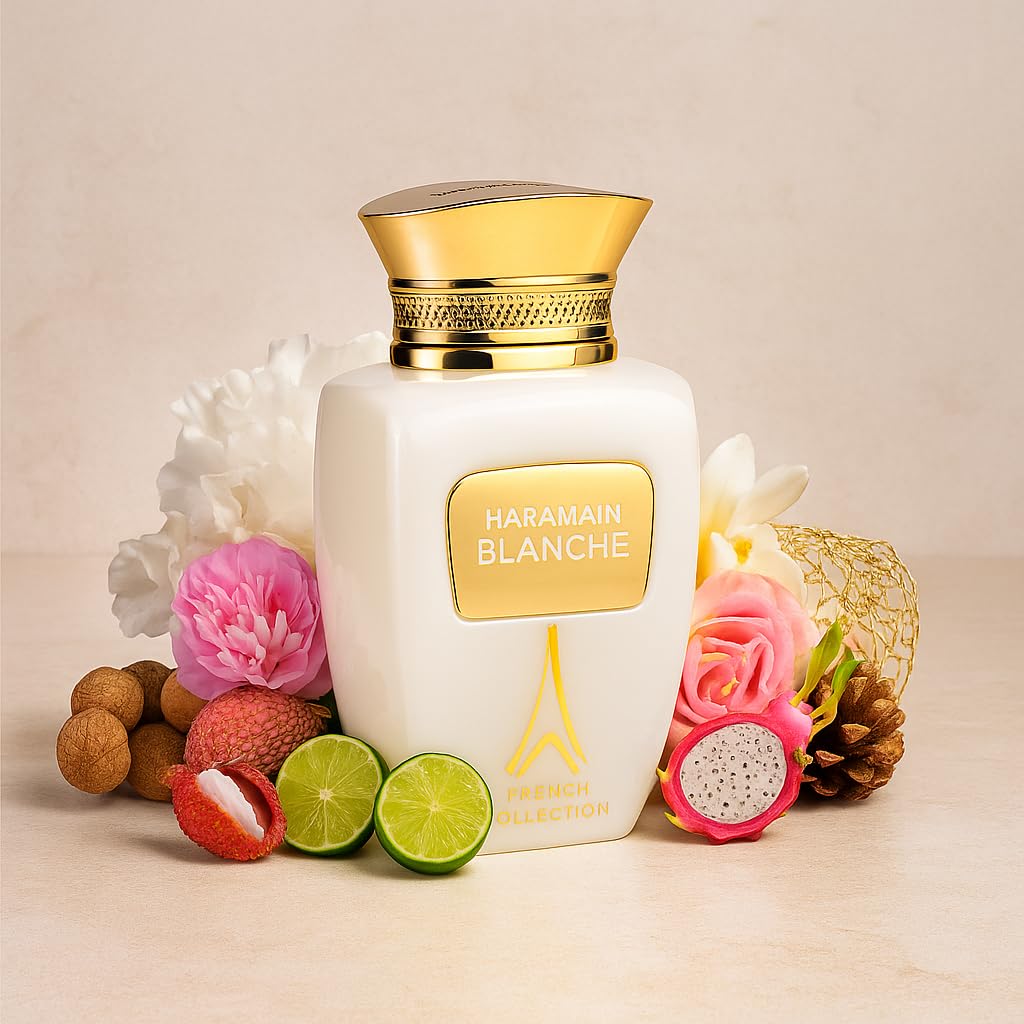 Al Haramain Blanche French Collection - Arabian Perfume for Women and Men - Unisex Perfume - Long Lasting Cologne for Men and Women - 3.3 oz