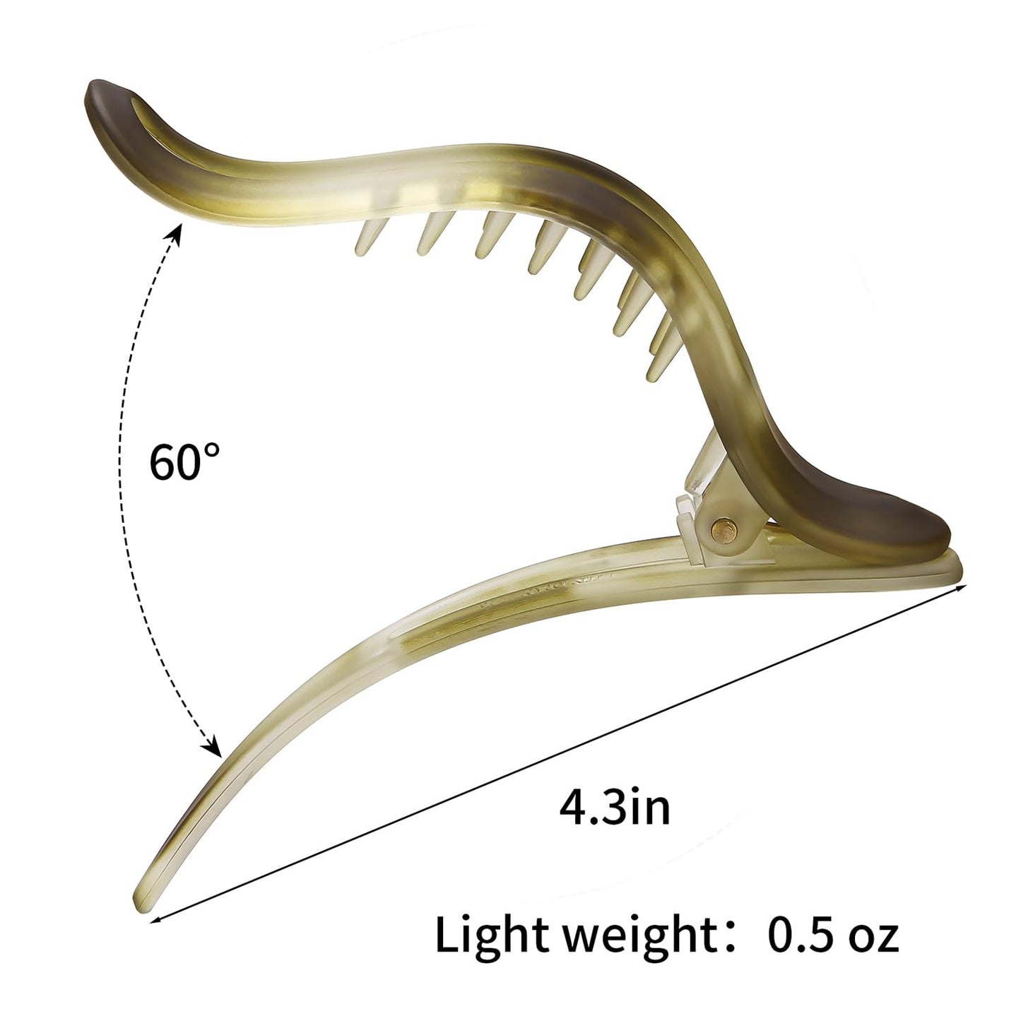 Pastel Alligator Hair Sectioning Clips - 8 PCS Monster Clips With Non-Slip Grip for Styling and Duckbill Design - huncai