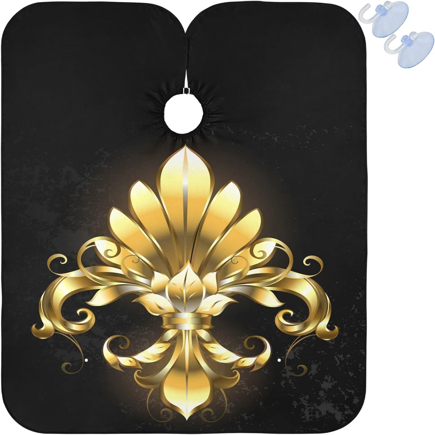 visesunny Professional Barber Cape Polyester Hair Cutting Clippings Catcher Grooming Cape Apron for Shaving Trimming For Men