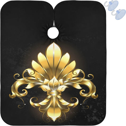 visesunny Professional Barber Cape Polyester Hair Cutting Clippings Catcher Grooming Cape Apron for Shaving Trimming For Men