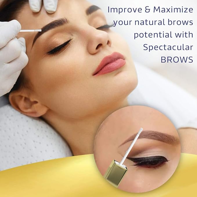 Spectacular BROWS - Brow Enhancer and Brow Growth Serum - Eyebrow Growth Enhancer- Eyebrow Growth Serum with Biotin & Natural Peptides. For Thin, Over-Plucked Eyebrows. Lash & Brow Growth Products