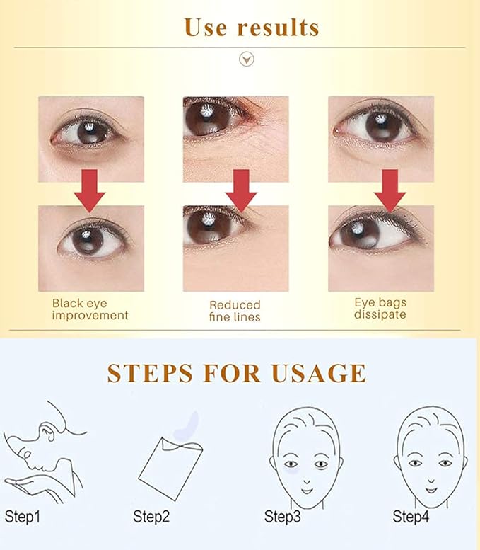 Eye Mask, 60 Pairs Collagen Under Eye Patches, Crystal Eye Gel Pads Treatment for Reducing Dark Circles, Lighten Wrinkles Anti-Aging Moisturizing, Fine Lines Eye Bags Puffiness for Women Men