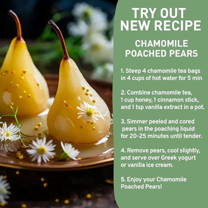 HANDPICK, Organic Chamomile Tea Bags (100 Herbal Tea Bags) Caffeine Free| Premium Floral Chamomile Herbal Tea in Eco-Conscious Teabags | Direct from Source