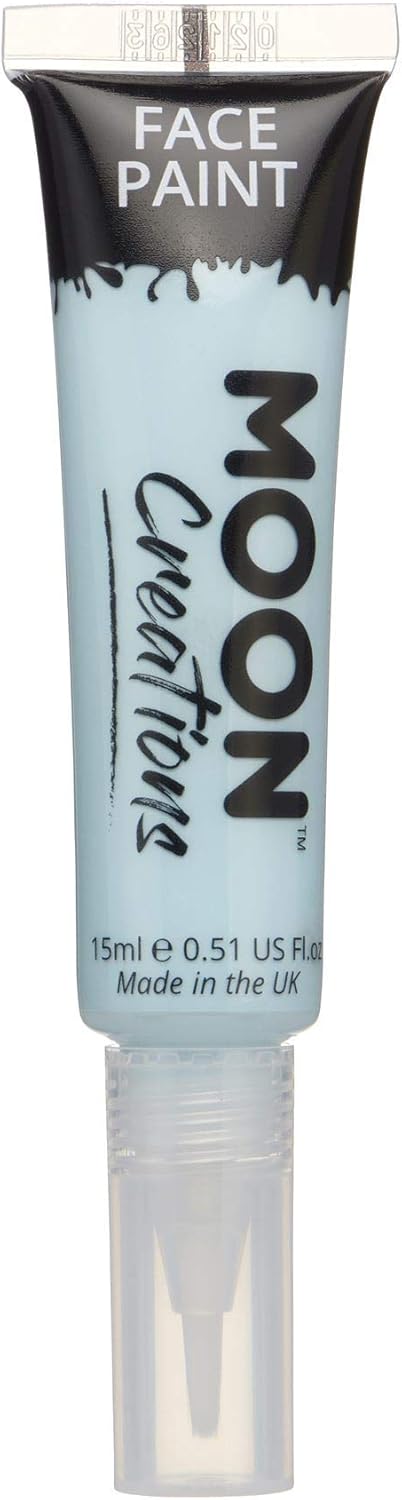 Face & Body Paint with Brush Applicator by Moon Creations - 0.50fl oz - Light Blue