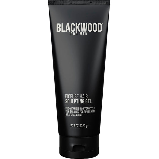 Blackwood For Men BioFuse Hair Sculpting Gel - Men's Hair Styling Product for All Hair Types - Long Lasting Hold - Natural Vegan Formula - Sulfate Free, Paraben Free, & Cruelty Free (7.76 Oz)