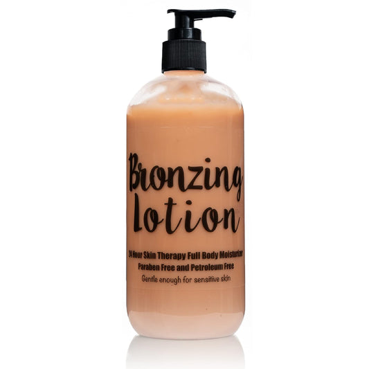 Hydrating Bronzing Lotion for a Radiant Sun-Kissed Glow – Enhances Color, Non-Greasy, Made in USA, Suitable for All Skin Types; 24 Hour Skin Therapy Body Lotion