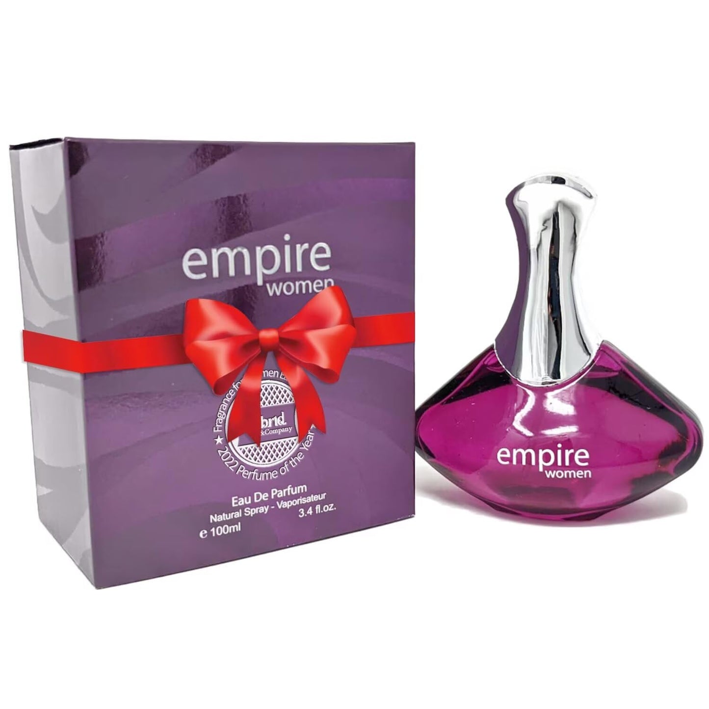 Hybrid & Company Empire Fragrance for Women Eau De Parfum Natural Spray Classic Scent, 3.4 Fl Oz