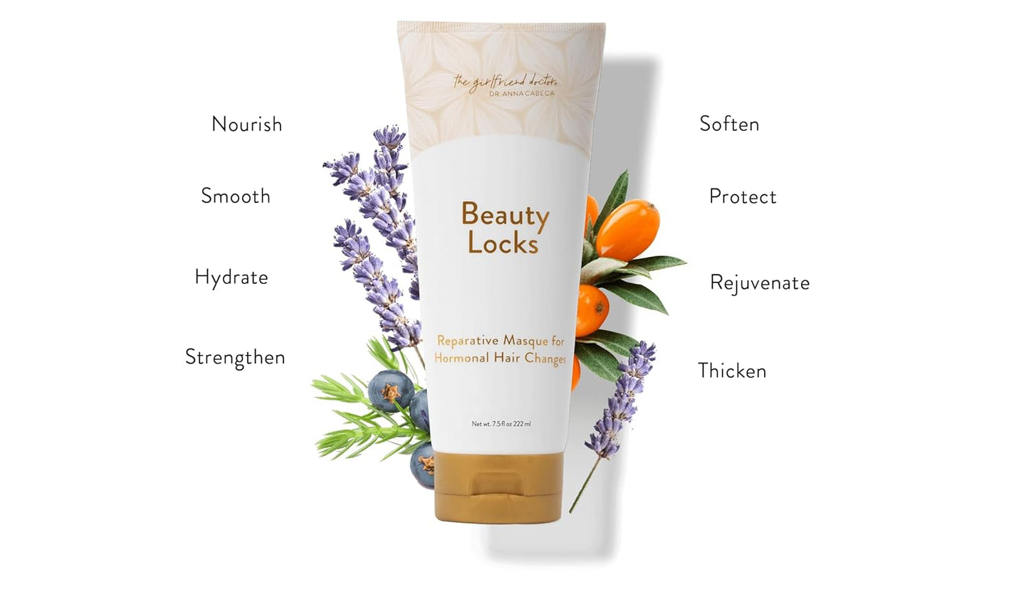 VIDAPURA Beauty Locks Hair Masque by Dr. Anna Cabeca – Deep Nourishing Treatment for Midlife Hair, Strengthens, Softens & Hydrates, 4 oz