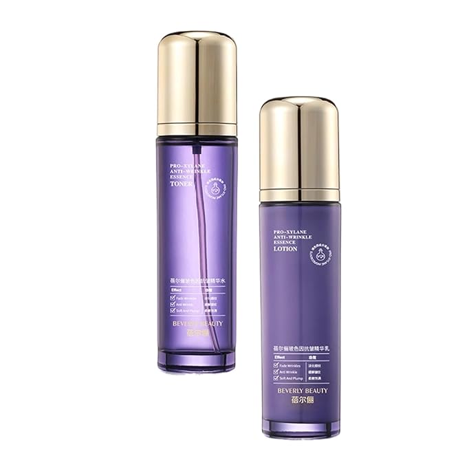 luxury face serum for women - anti aging hydrating essence with hyaluronic acid, moisturizing facial care to improve dryness, fine lines (3.38oz Essential Water+3.53oz Essential Lotion)