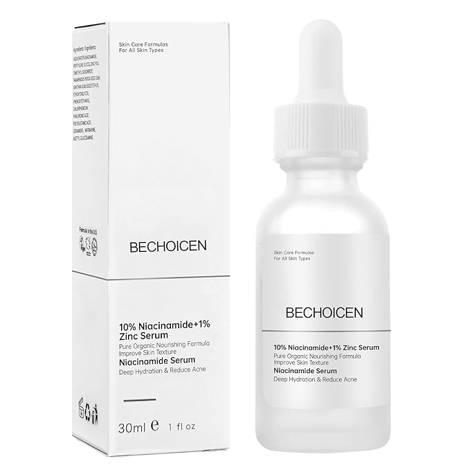 Niacinamide 10% + Zinc 1% Pore Minimizer Serum for Face, B3 Niacinamide and Hyaluronic Acid Face Serum for Women Anti Aging, Acne Control,Oil Balancing & Skin Barrier Repair,30ml