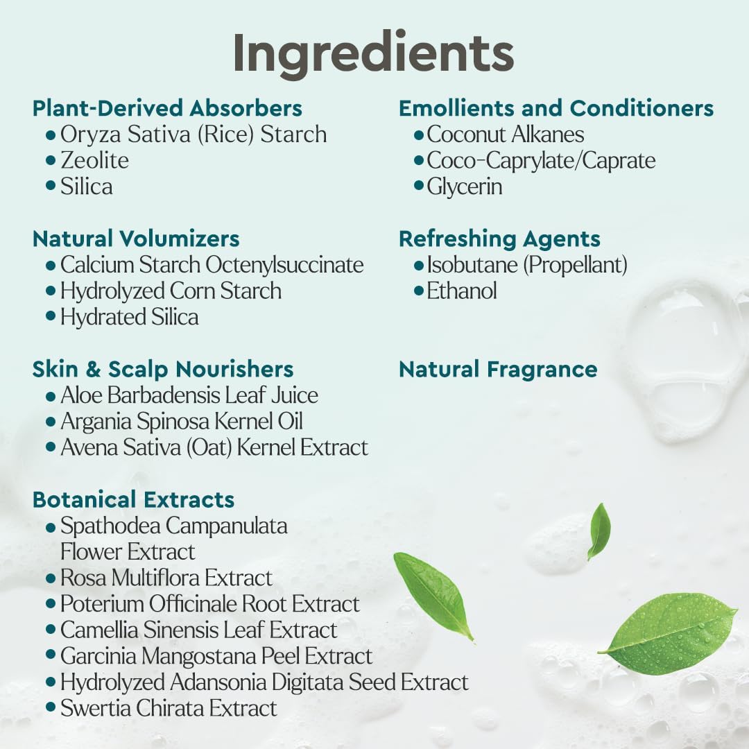 Puracy Natural Dry Shampoo For Women - Plant-Powered Cleansing Volumizing Revitalizing Dry Shampoo As Seen on TikTok, Benzene-Free, Non-Toxic, Oil Absorbing for All Hair Types (Citrus & Jasmine, 18oz)