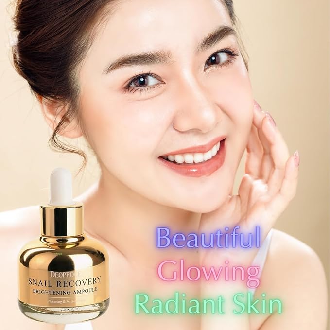 Deoproce Snail Repair Intensive Glowing Serum and Korean Skin Care Anti-Wrinkle Skin Tightening and Improvement (Snail Serum)