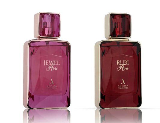AROMA CONCEPTS Jewel Avri and Rubi Avri Combo Set For Women Eau de Parfum Fragrances Scent for Her 3.4 Fl Oz Perfume By Avery