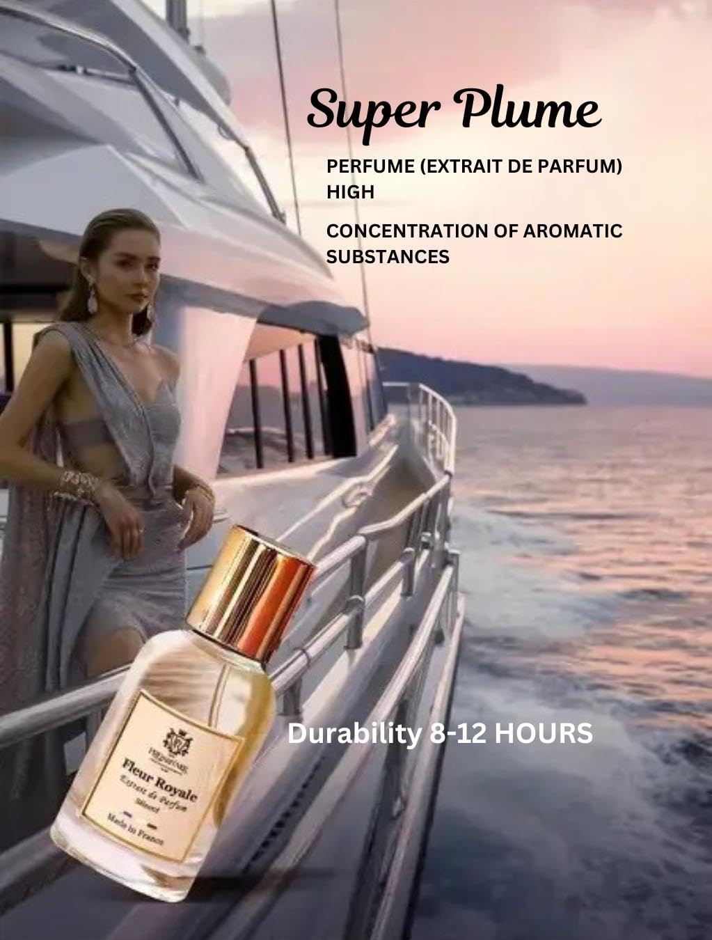 PREparfume From France Fleur Royale for Women 30ml – Elegant Fruity Floral Scent From France – Luxury Fragrance with Jasmine, Lychee – Long Lasting Perfume With Musk and Woody Notes