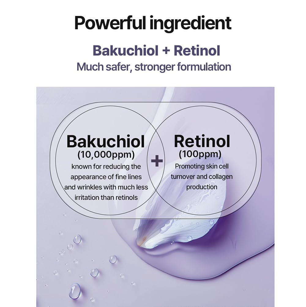 HEIMISH RX Retinol Bakuchiol Eye Cream - Daily Eye Cream for Anti Aging, Firming, Anti Wrinkle, Hydrating with Retinol, Non-greasy Formula, Korean Skincare, 30ml (1.01 fl. oz)