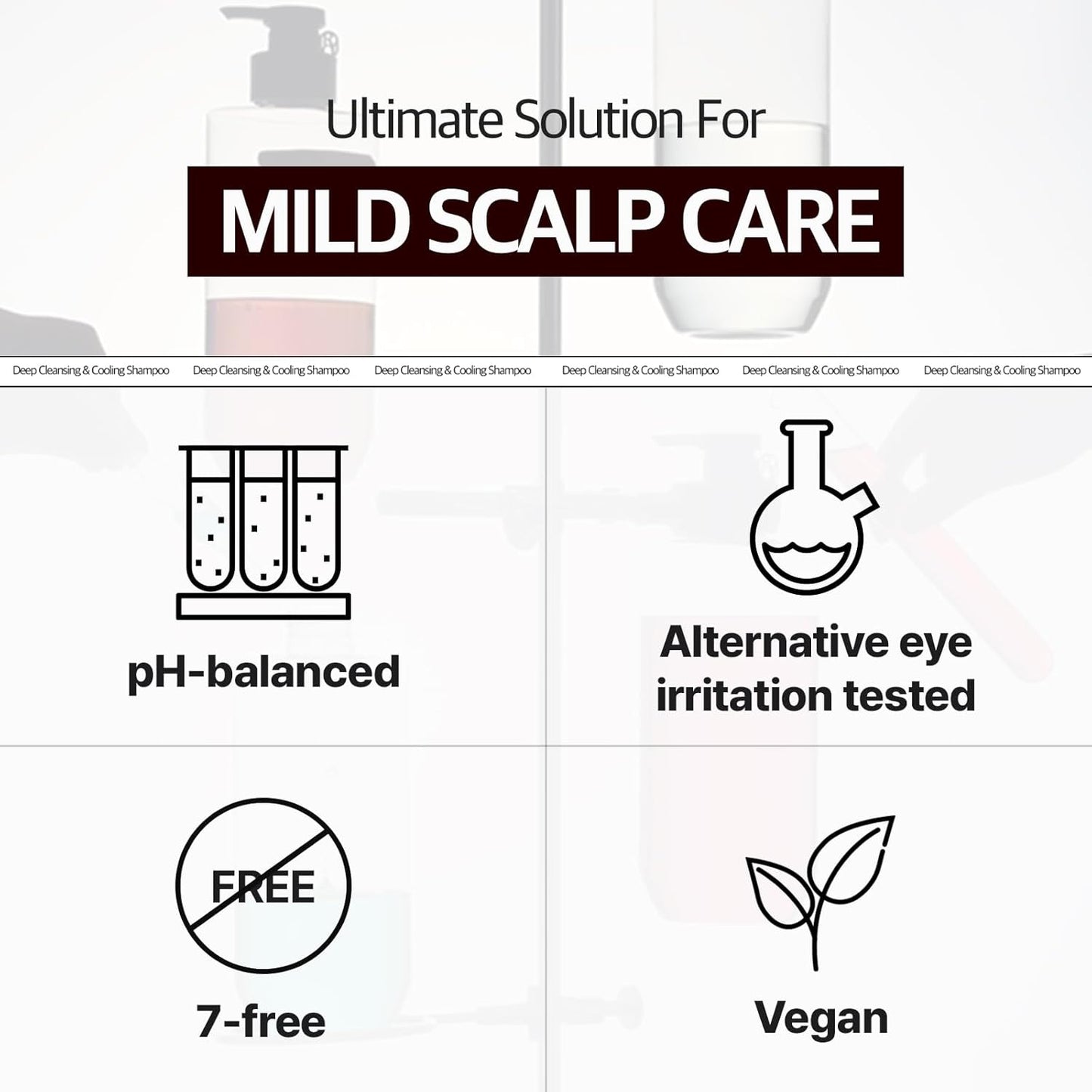 RYO Deep Cleansing Shampoo with Korean Ginseng & Caffeine - Cooling and Refreshing for Oily Scalp, Hair Loss Care, Anti-Dandruff, Sebum Control, 16 Fl Oz.