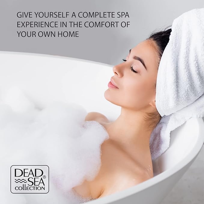 Dead Sea Collection Bath Salts Enriched with 3 pc- Coconut - Cherry Blossom -Lavender- Natural Salt for Bath - Large 34.2 OZ. - Nourishing Essential Body Care for Soothing and Relaxing Your Skin and