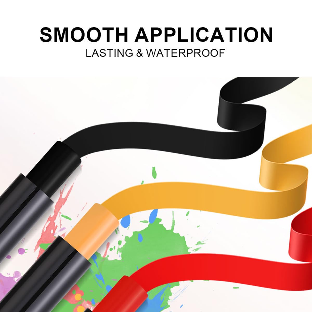 4PCS Blue Red White and Black Lipstick,Face Body Paint Stick Kit, Eye Stick for Halloween,Safe Facepaint Lip Smacking White Foundation Black Lipstick Makeup