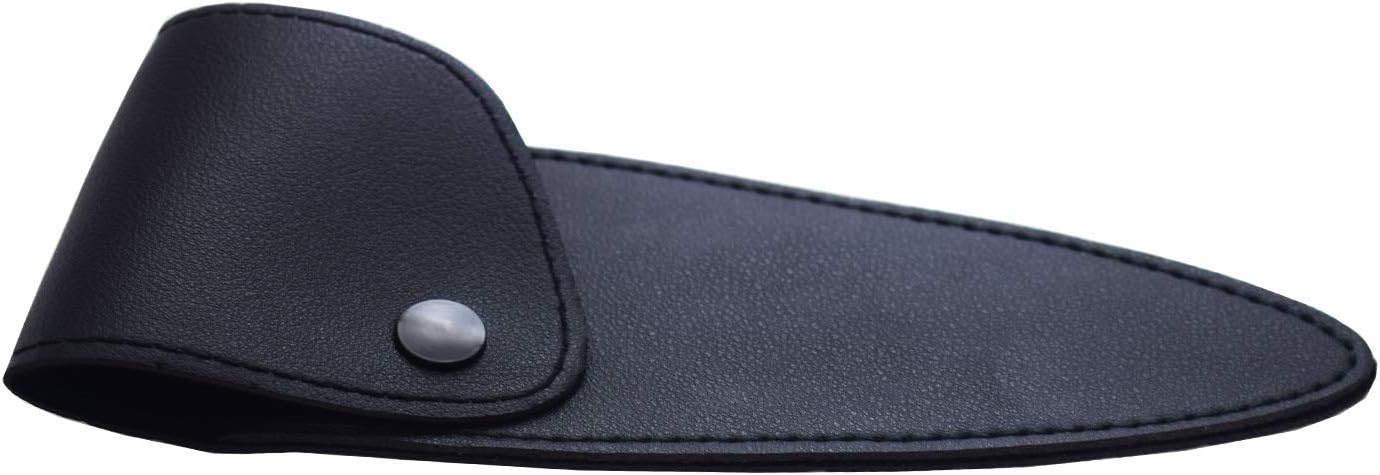 Professional Hair Cutting Scissors Sharp Blades Hair Shears/Barber Scissors/Mustache Scissors Stainless Steel Hair Scissors 7" 6.5" 6" Haircut/Hairdresser For Kids, Men (Medium leather sheath)