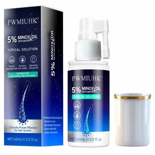Minoxidil for Men and Women Hair Growth: 5% Minoxidil Spray Hair Regrowth Treatment Serum Stop Hair Thinning and Hair Loss For Stronger Thicker Longer Hair
