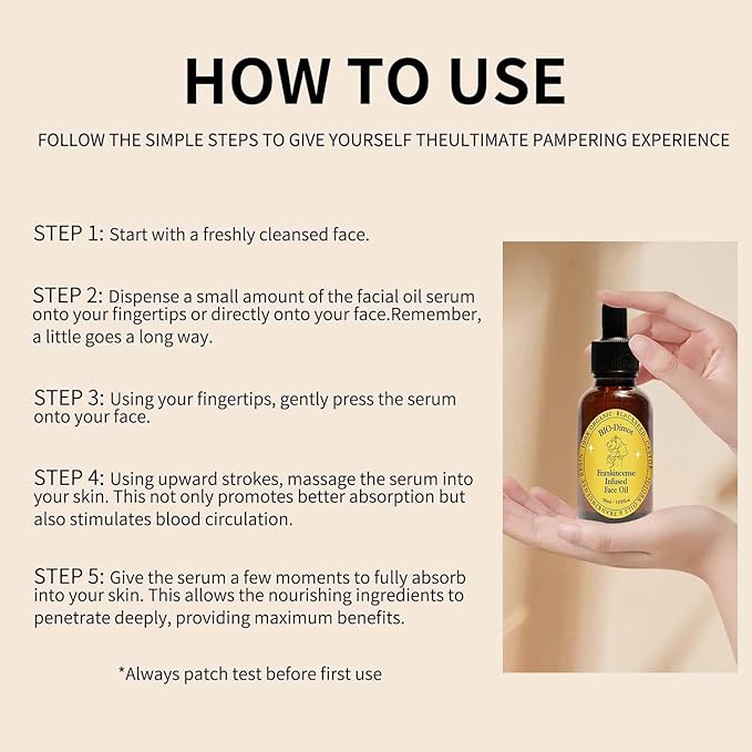 Frankincense Resin Oil, Natural Castor and Jojoba Oils Cold Pressed Serum Face Hydrates Anti-Aging Organic Frankincense Oil. -2Pcs