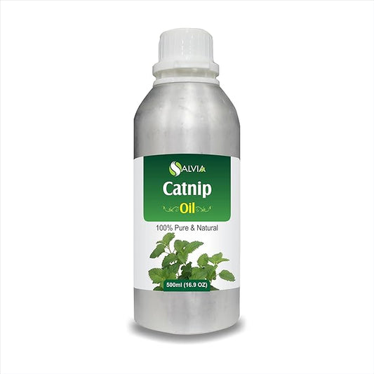 Catnip (Nepeta cataria) Essential Oil 100% Pure & Natural Undiluted Uncut Oil | Best for Aromatherapy (500 ml (16.9 oz))
