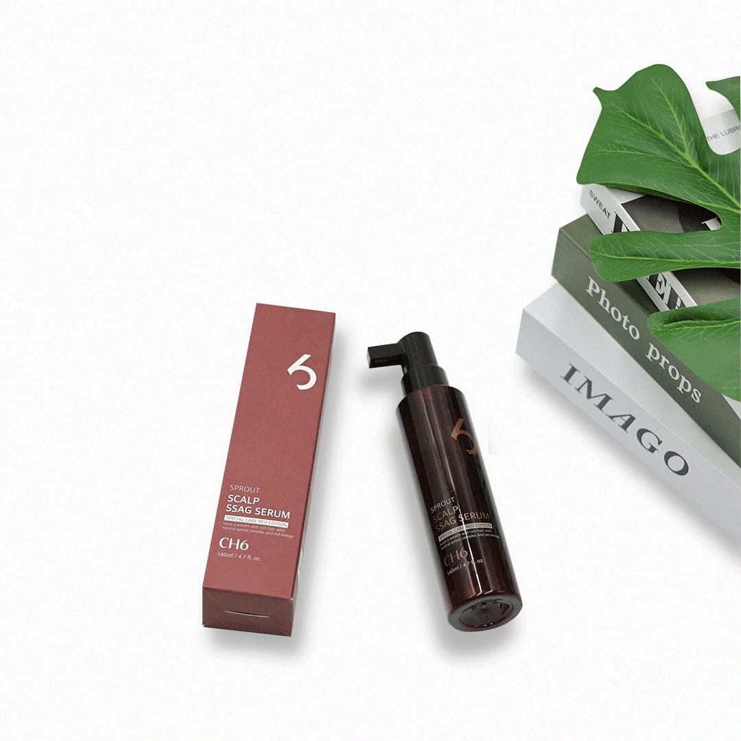 Scalp Ssag Serum Red Edition Hair Regrowth and Thinning Recover Condition Strengthen Root Antioxydant Sprout Extracts 140ml