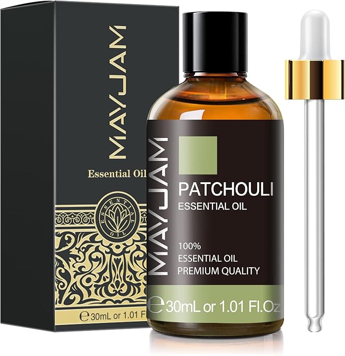 Patchouli Essential Oil, 1.01FL.OZ Essential Oils, Use with Diffuser, During Yoga, Massage, Bath, Patchouli Oil(30ml)