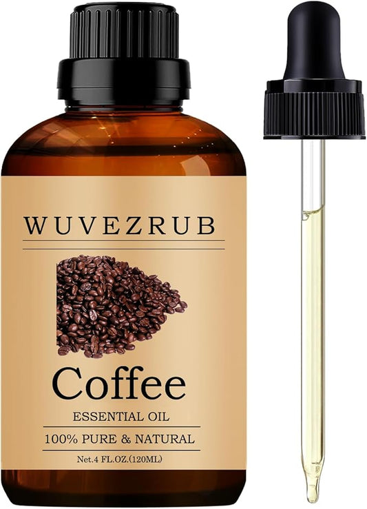 Coffee Essential Oils 120ML, Pure Coffee Essential Oil for Aromatherapy Diffuser - 4 Fl Oz