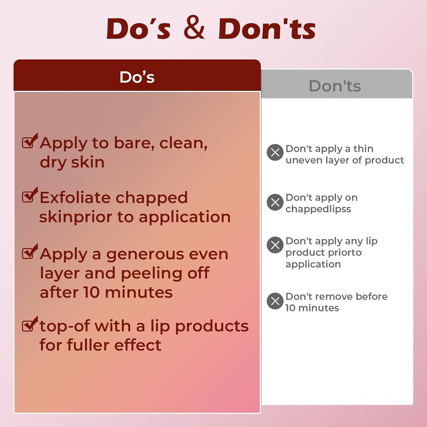 Lip Liner Stain Peel Off with Tweezer, Long Lasting Matte Lip Tattoo, Highly Pigmented Color Lip Tint Makeup, Waterproof, Transfer-proof Lipstain for Women, for All Skin Types Rose Pink