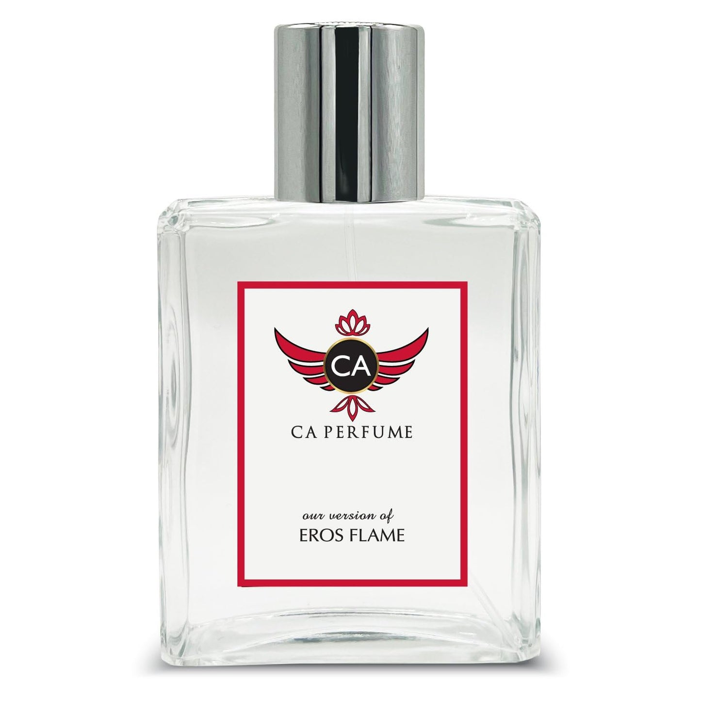CA Perfume Impression of Eros Flame For Men Replica Fragrance Dupes Eau de Parfum Spray Bottle 3.4 Fl Oz/100ml-X1